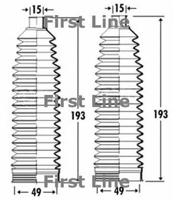 FIRST LINE fsg3263 -  Пыльник, рулевое управление